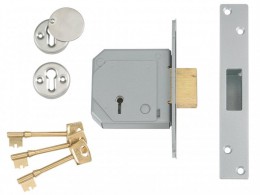 UNION 3G114E 5 Lever Mortice Deadlock C-Series 67mm 2.5in Satin Brass £72.95